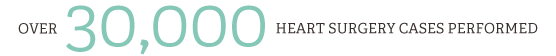 Over 30,000 heart surgery cases performed